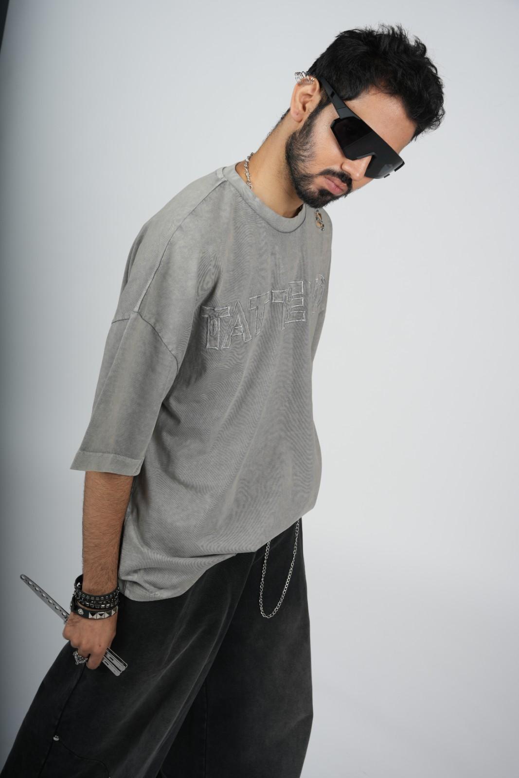Tattered Grinded Oversized Tee