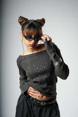 Fallen Wings off-shoulder top
