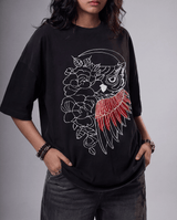 Free Energy Owl Oversized Tshirt