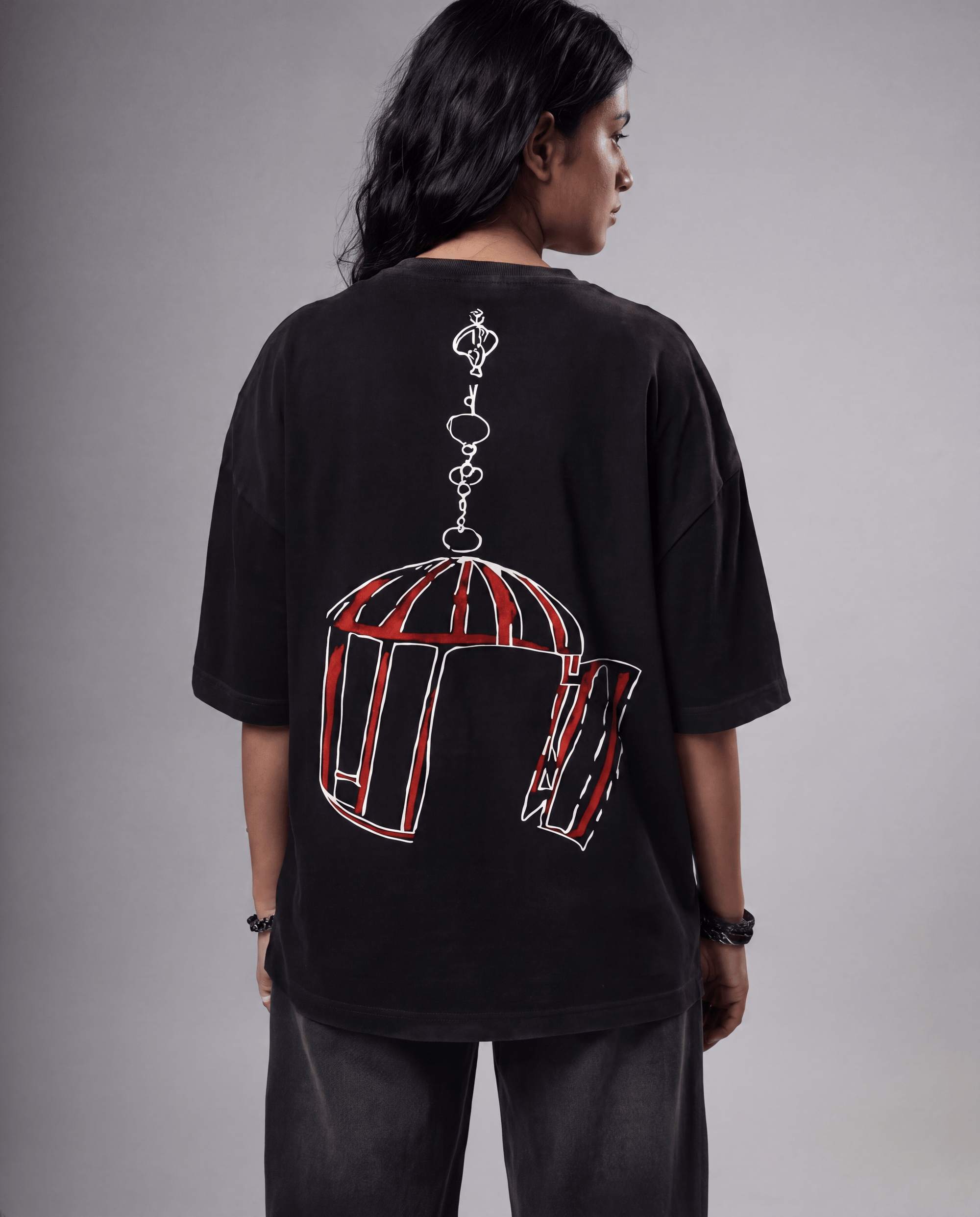 Free Energy Owl Oversized Tshirt