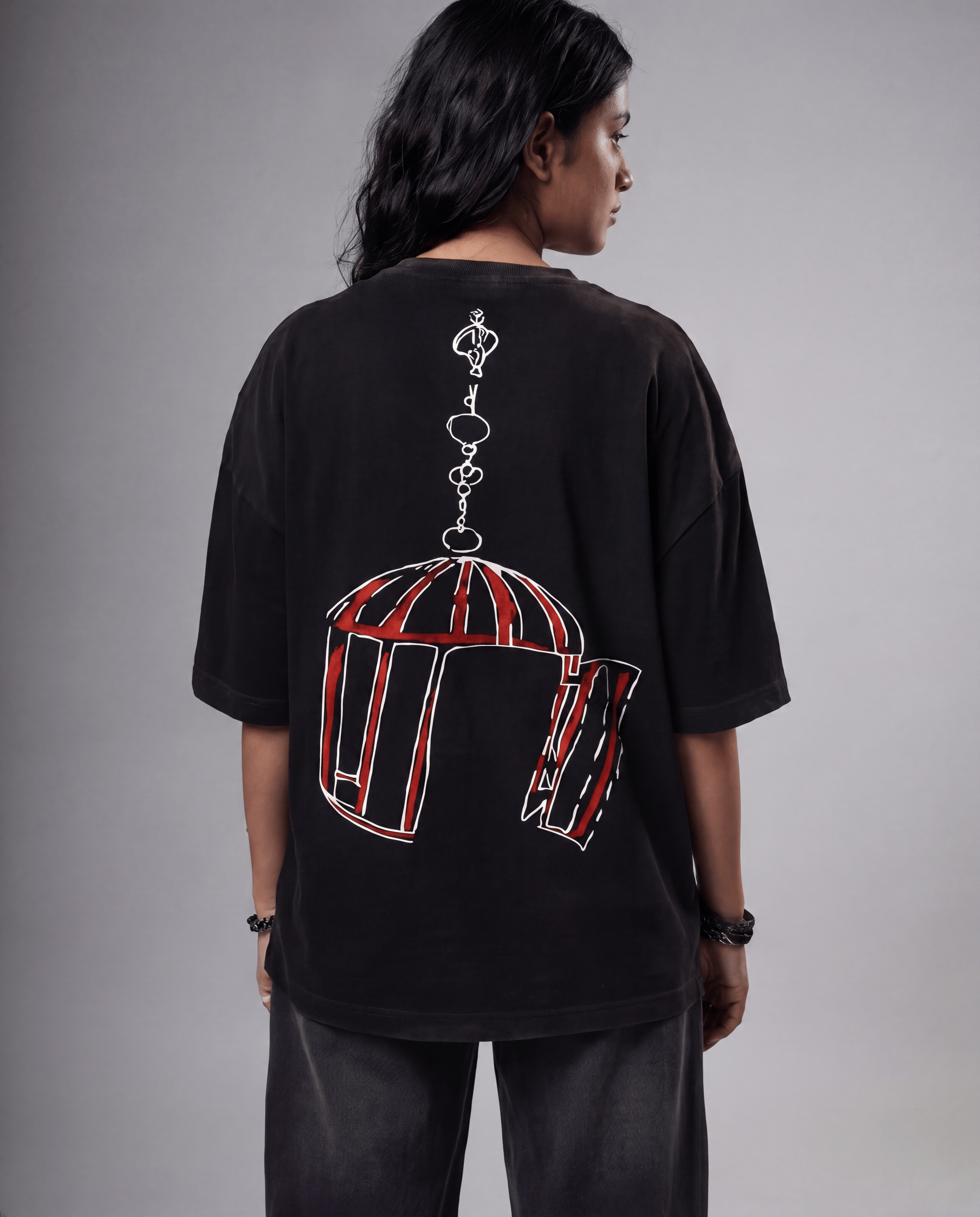 Free Energy Owl Oversized Tshirt